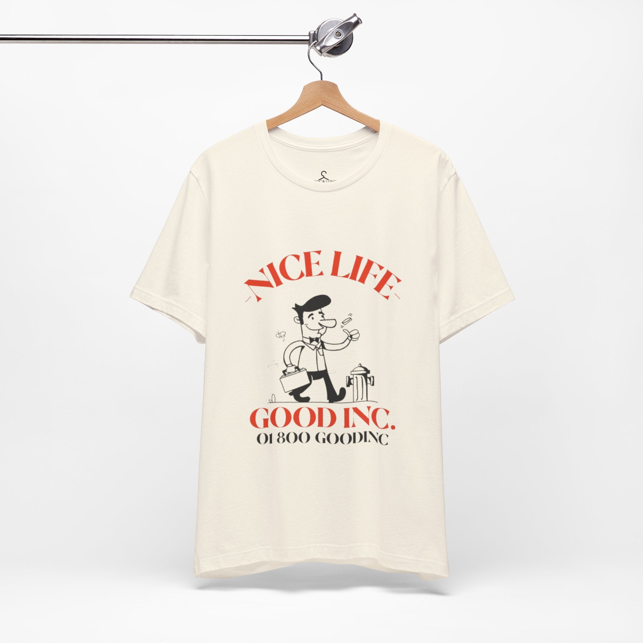 Retro Vintage Nice Life Gooding T-Shirt – Aesthetic Cartoon Graphic Tee