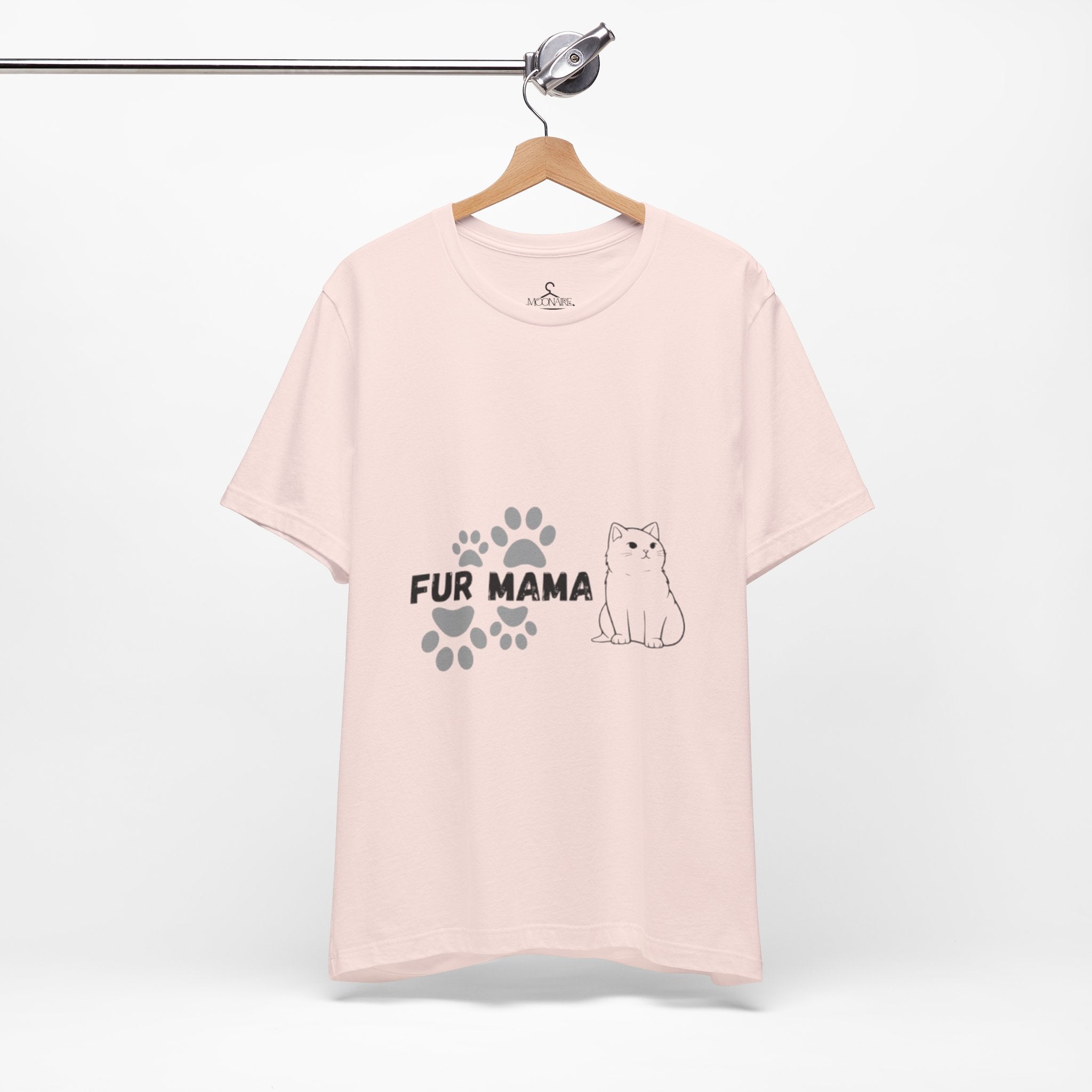 Fur Mama T-Shirt-Cute Cat Lover Tee for Pet Moms