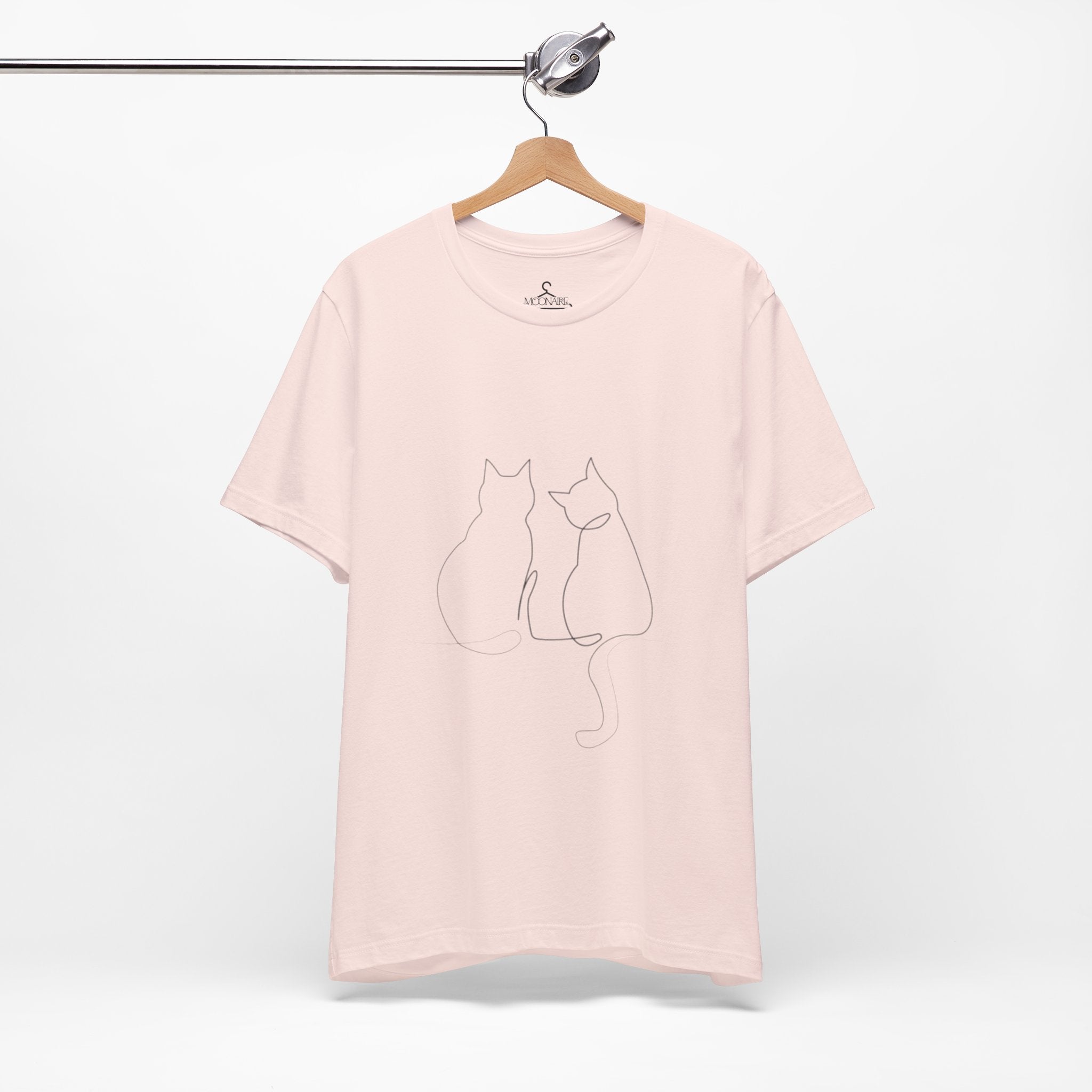 Minimal Cat Outline T-Shirt