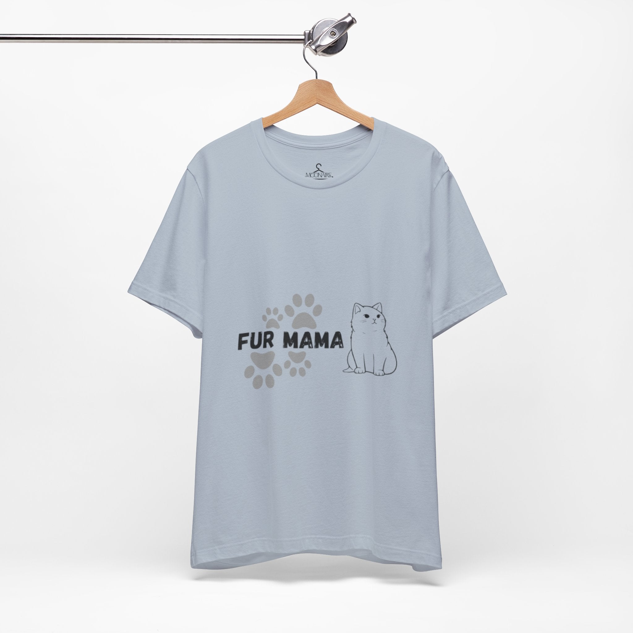 Fur Mama T-Shirt-Cute Cat Lover Tee for Pet Moms