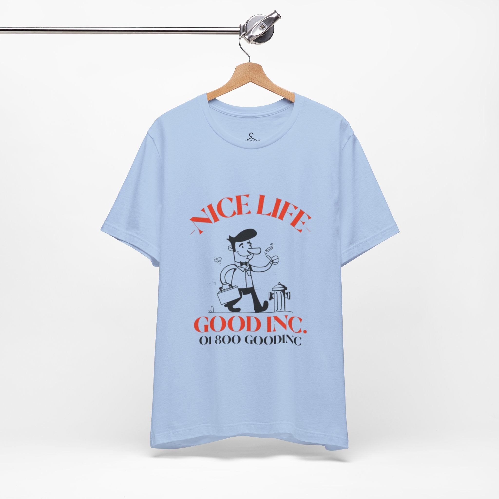 Retro Vintage Nice Life Gooding T-Shirt – Aesthetic Cartoon Graphic Tee