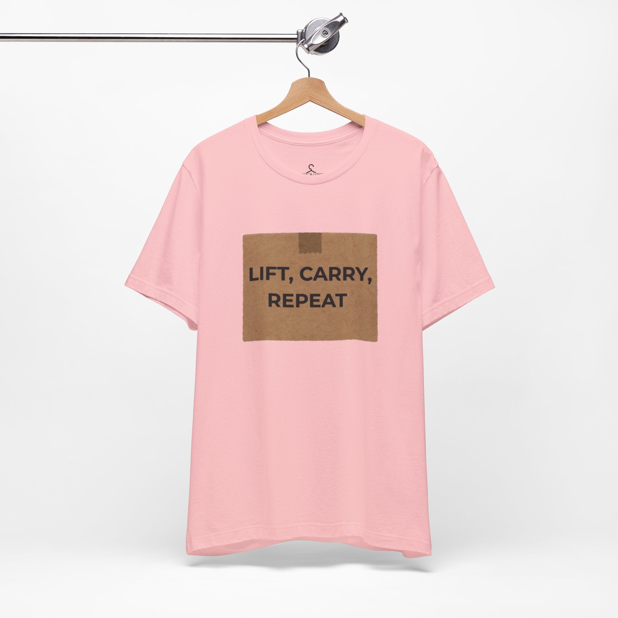 Lift Carry Repeat T-Shirt – Strength Training Fitness Graphic Tee (Unisex)