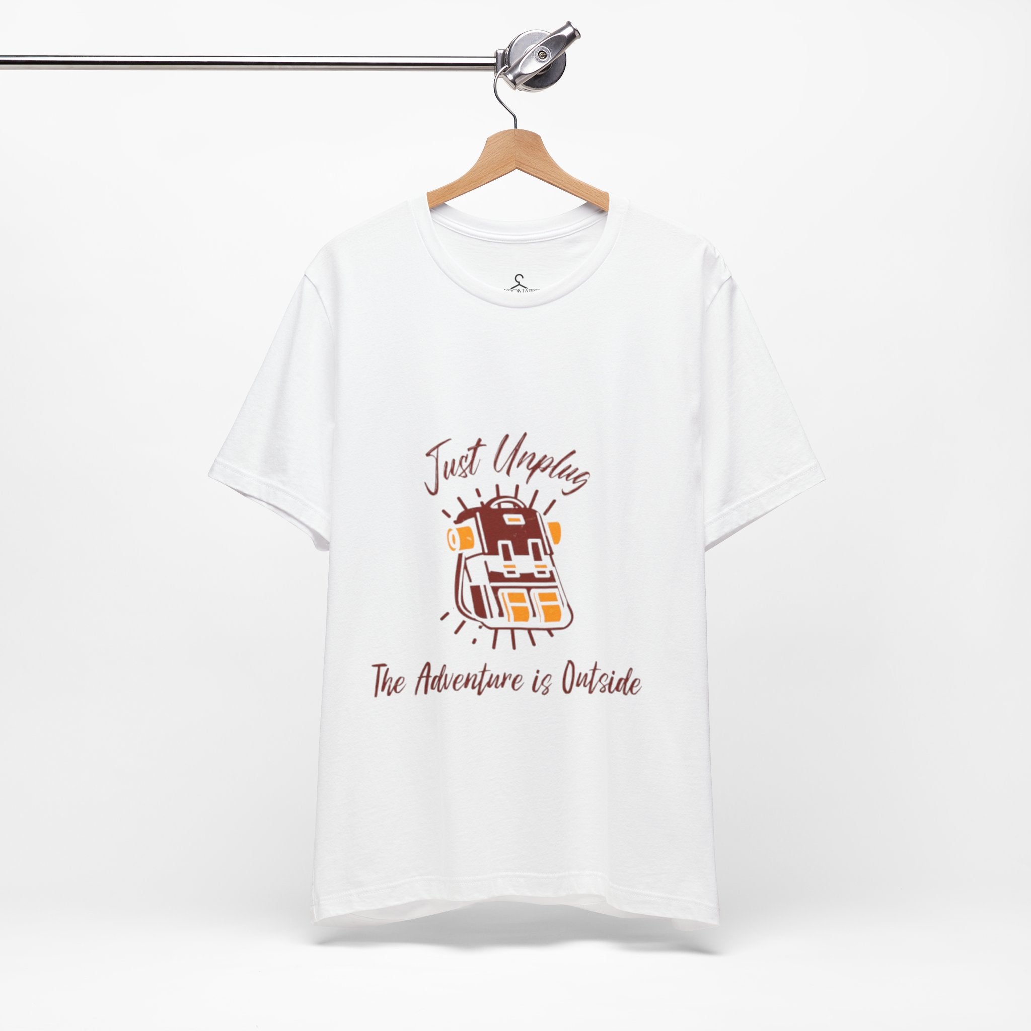Just Unplug Adventure Is Outside T-Shirt – Outdoor Hiking Camping Tee