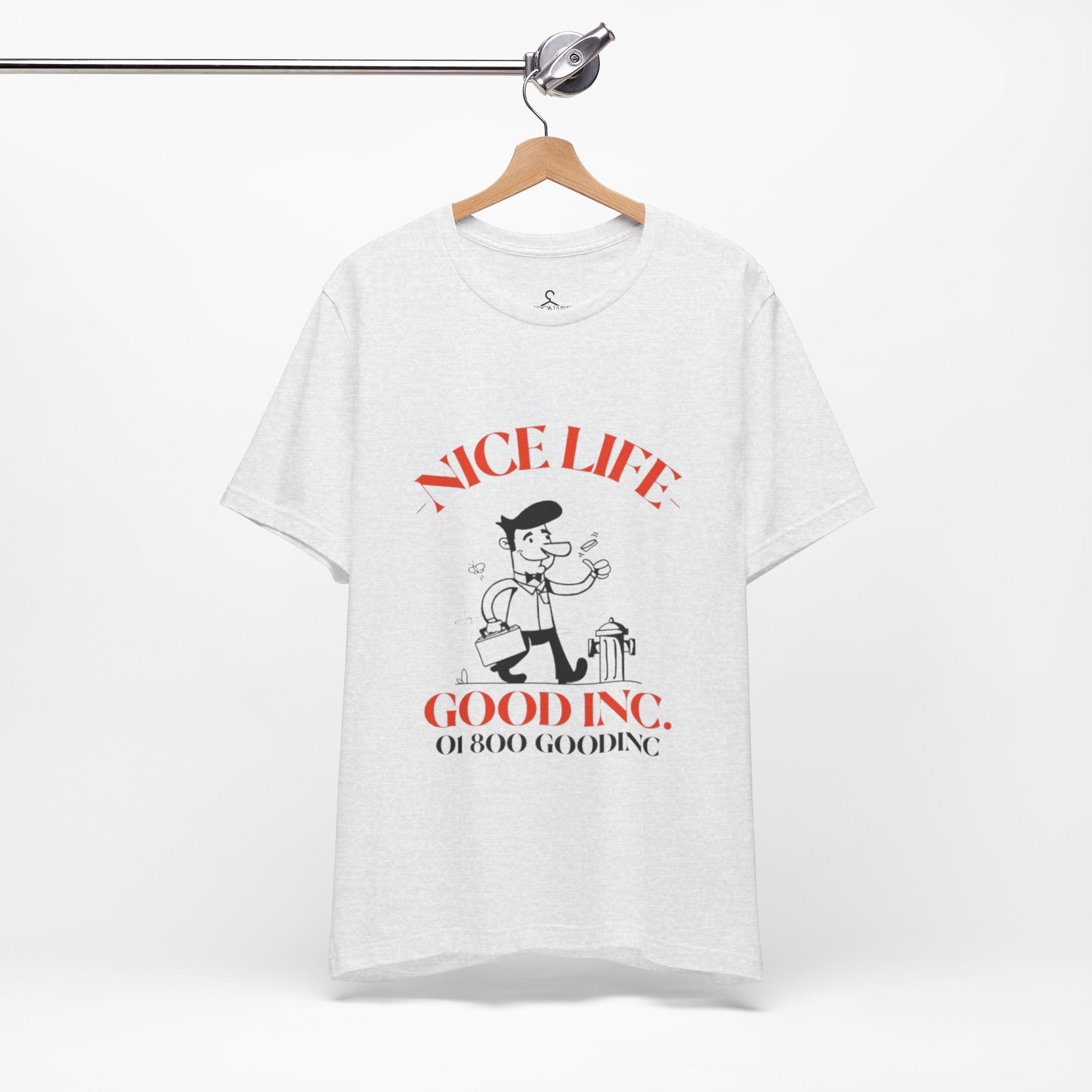 Retro Vintage Nice Life Gooding T-Shirt – Aesthetic Cartoon Graphic Tee
