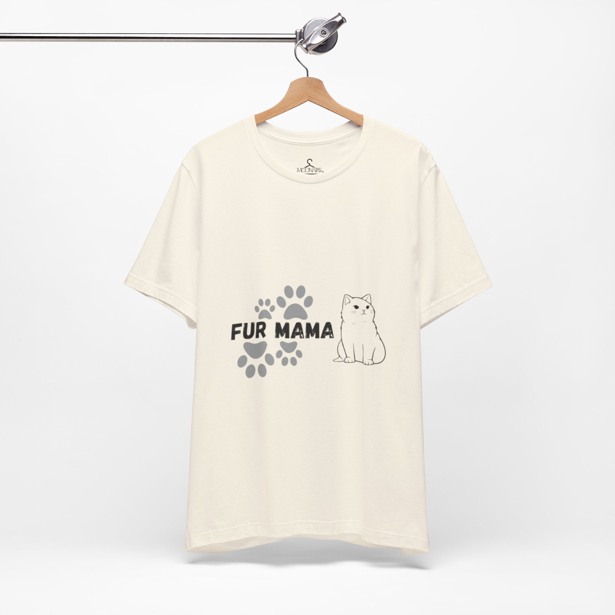 Fur Mama T-Shirt-Cute Cat Lover Tee for Pet Moms