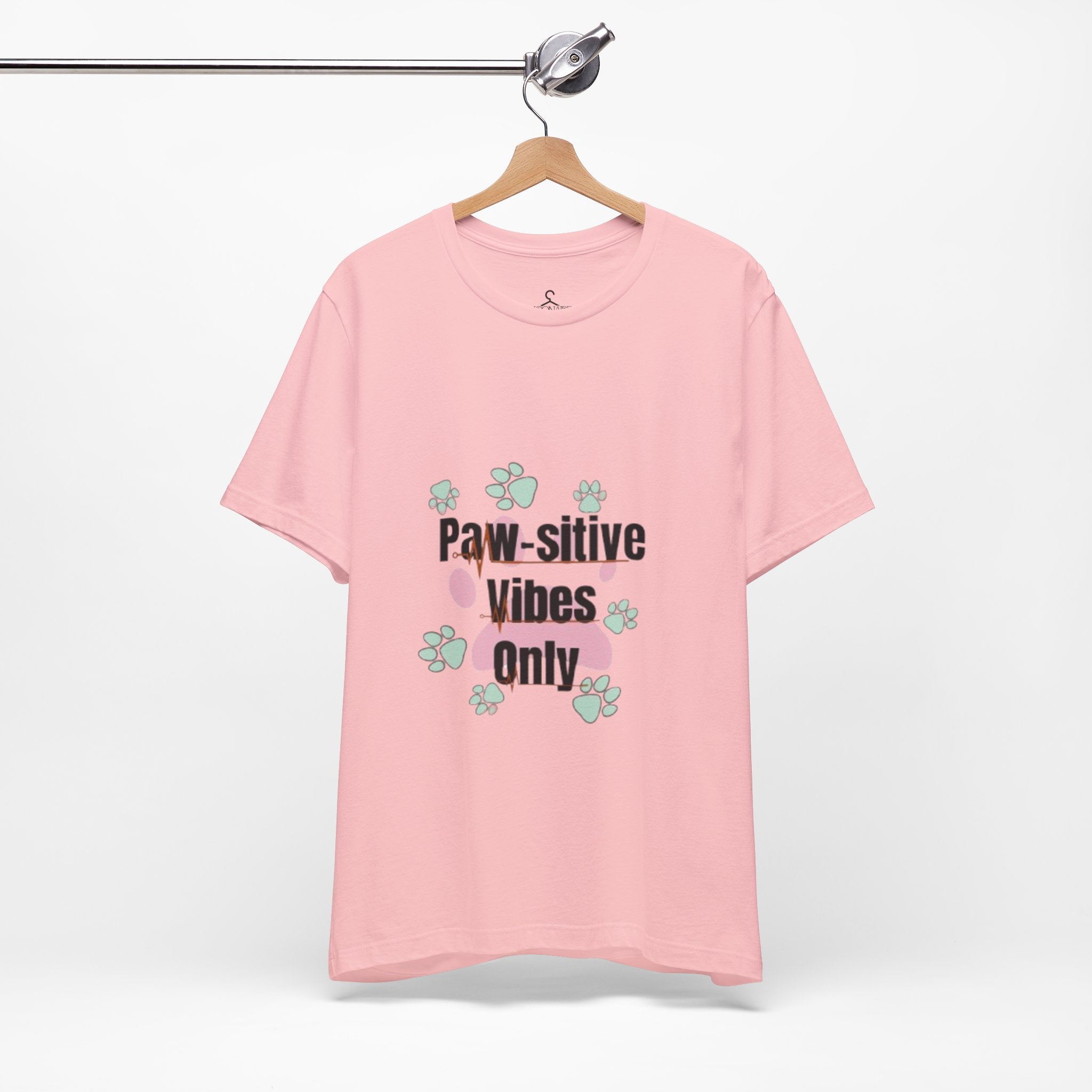 Paw-sitive Vibes T-Shirt – Cute Paws Graphic Tee for Pet Lovers
