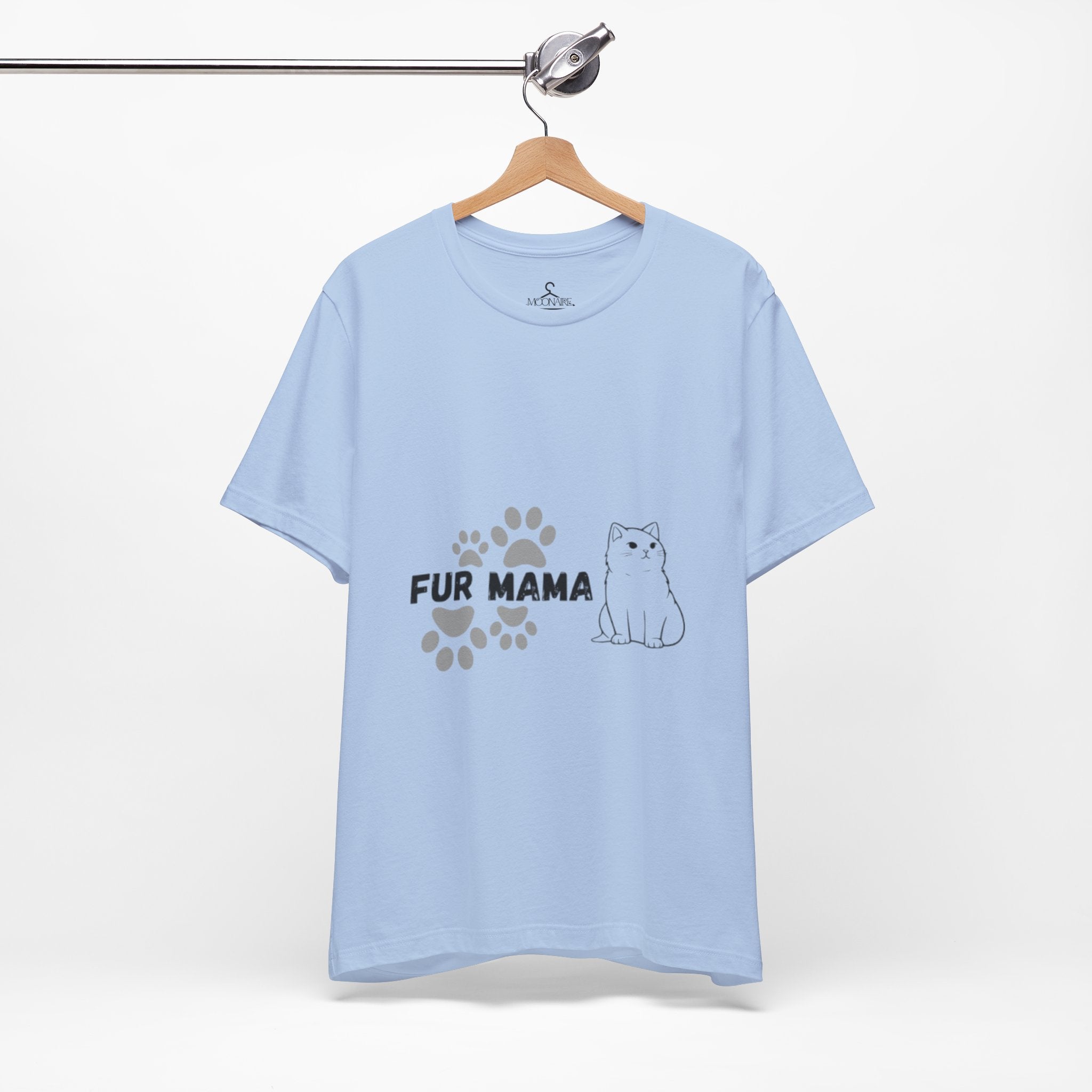 Fur Mama T-Shirt-Cute Cat Lover Tee for Pet Moms