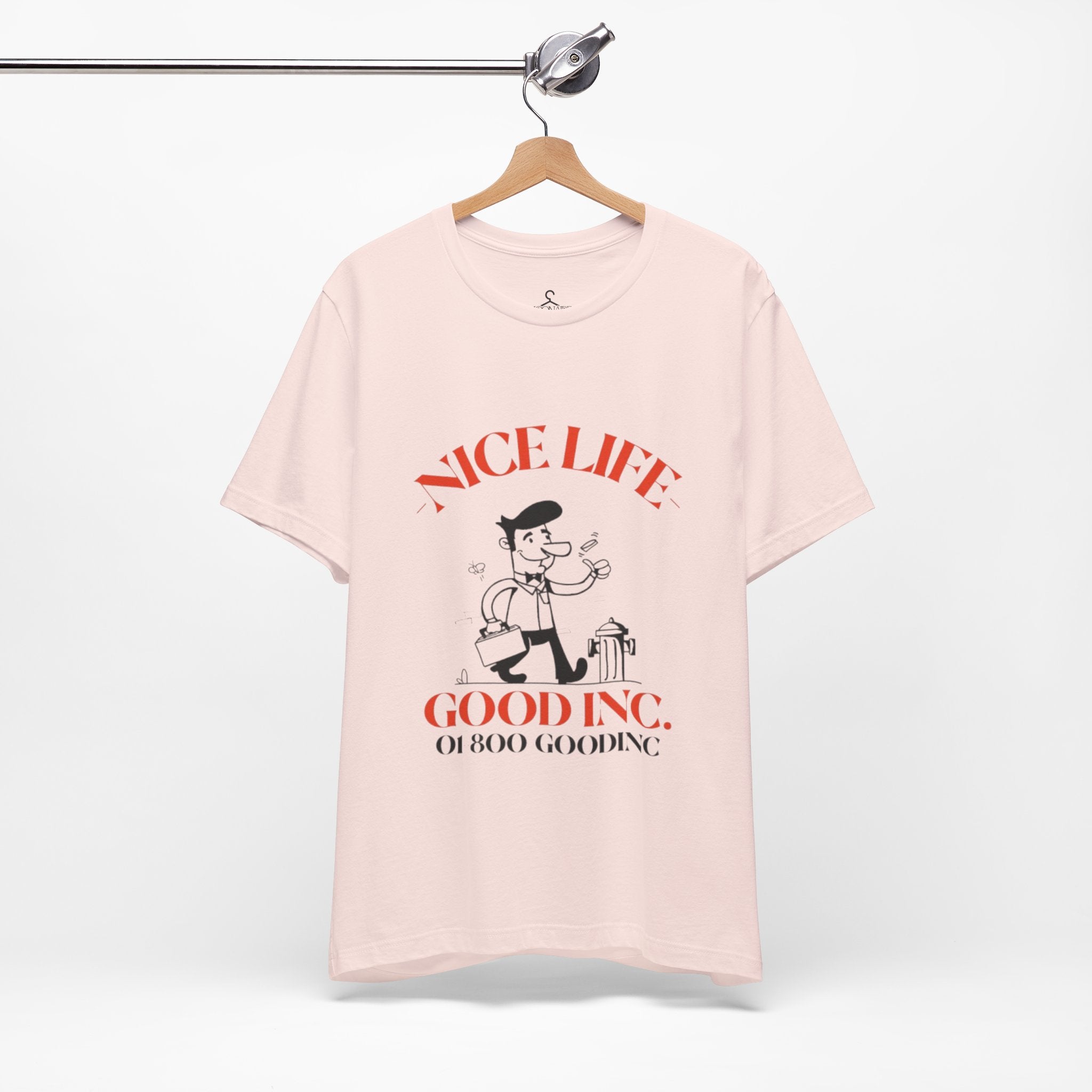 Retro Vintage Nice Life Gooding T-Shirt – Aesthetic Cartoon Graphic Tee