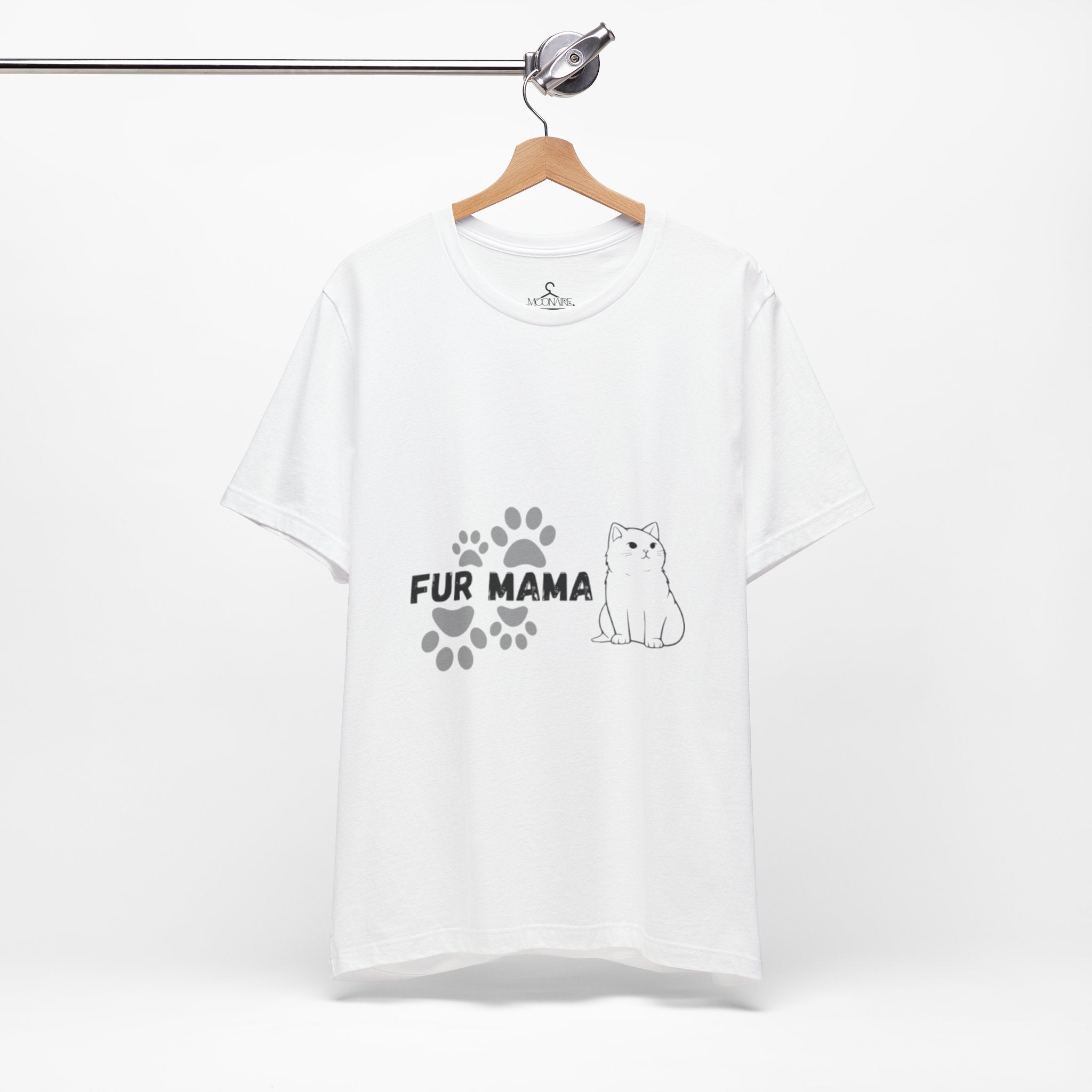 Fur Mama T-Shirt-Cute Cat Lover Tee for Pet Moms