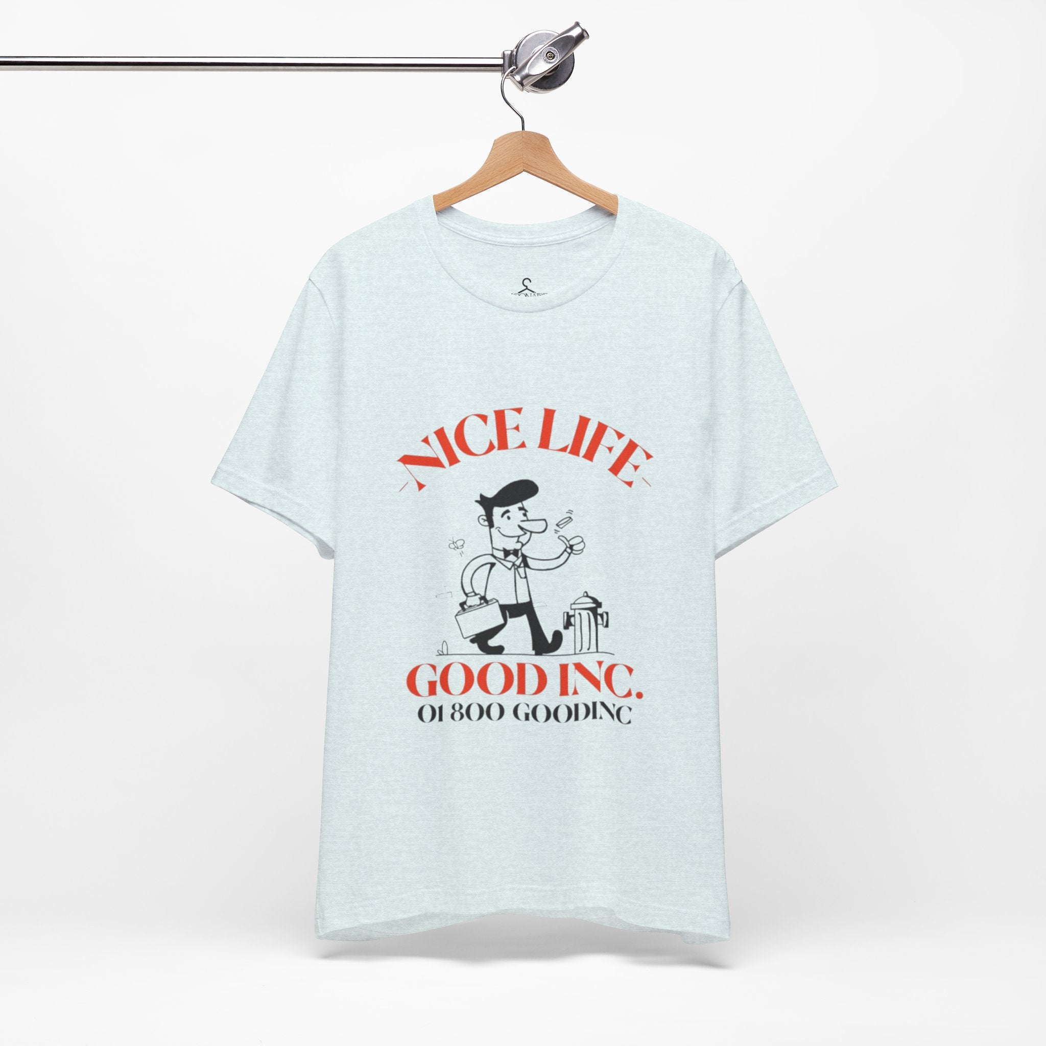 Retro Vintage Nice Life Gooding T-Shirt – Aesthetic Cartoon Graphic Tee