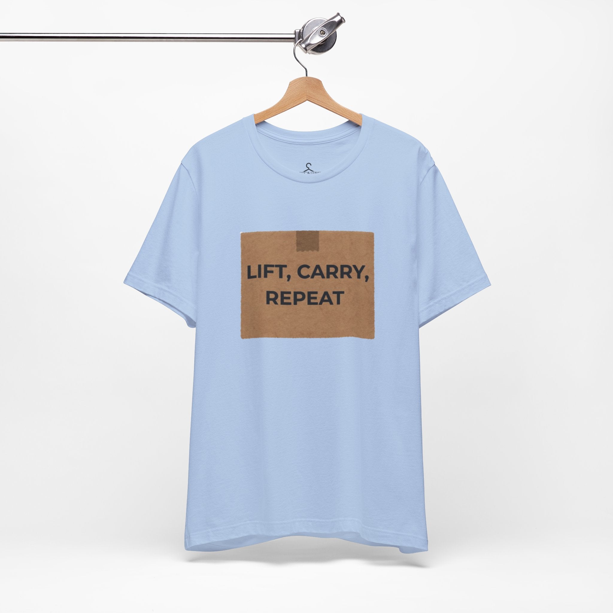 Lift Carry Repeat T-Shirt – Strength Training Fitness Graphic Tee (Unisex)