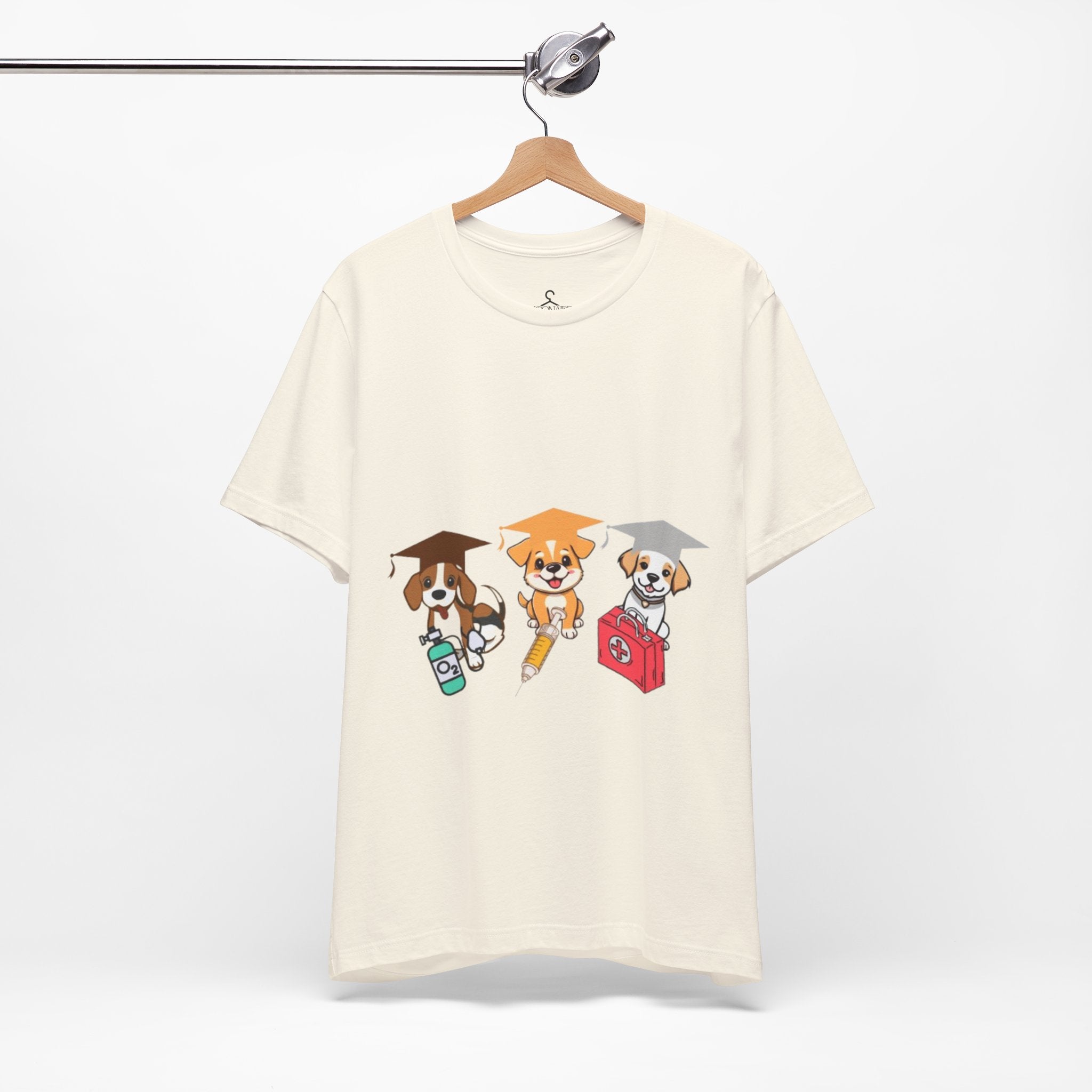 Three Dogs Graphic T-Shirt – Cute Dog Lover Tee
