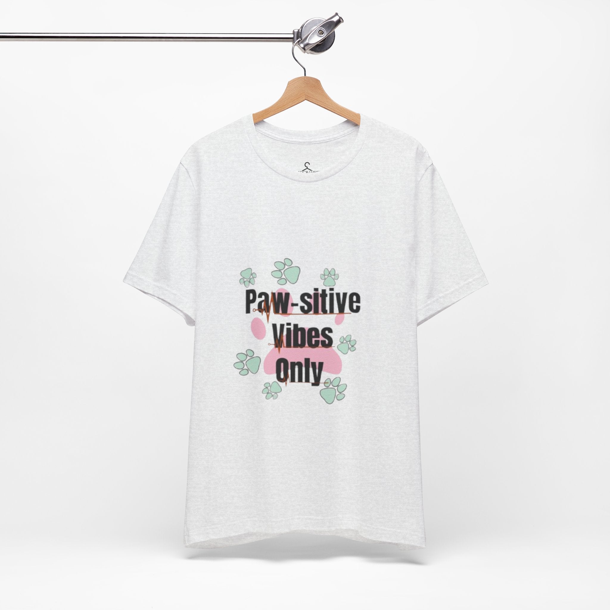 Paw-sitive Vibes T-Shirt – Cute Paws Graphic Tee for Pet Lovers