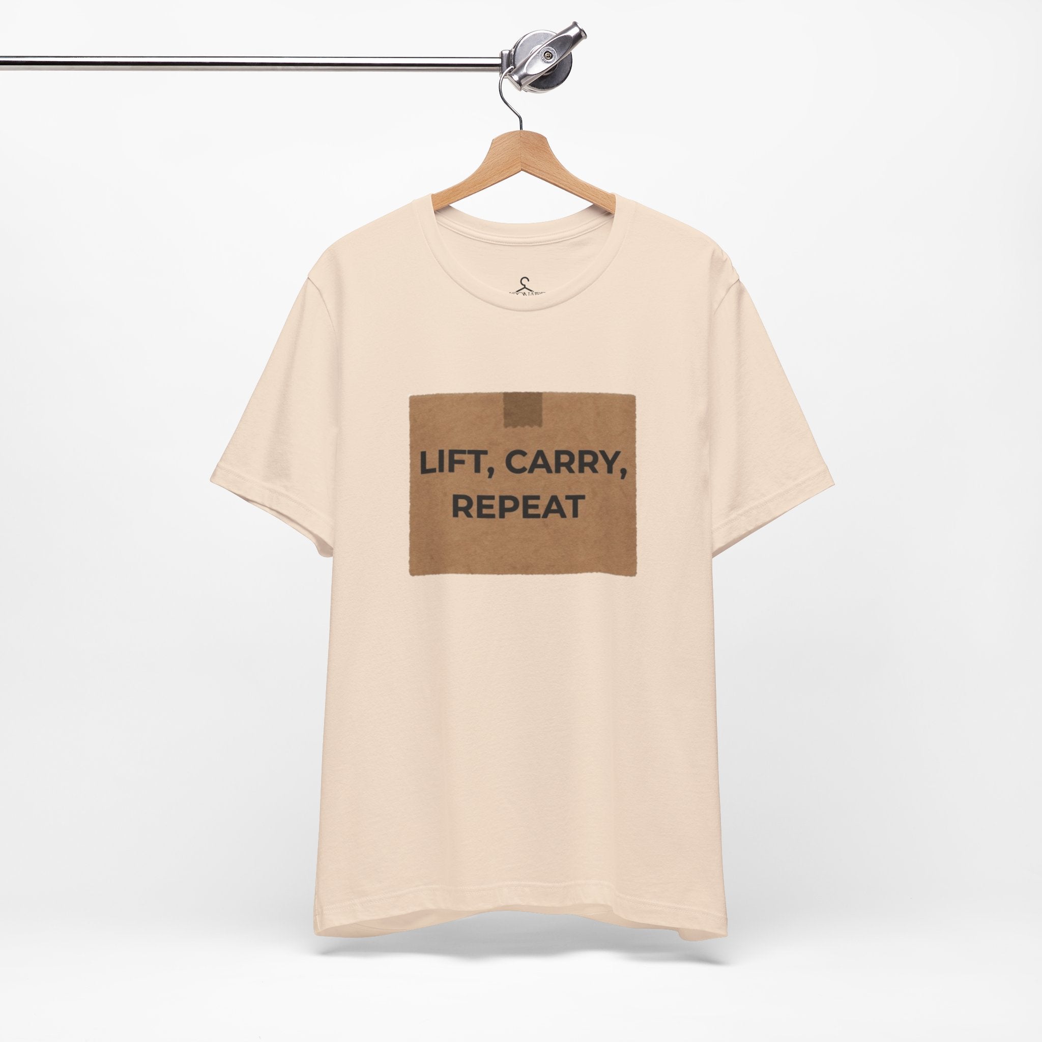 Lift Carry Repeat T-Shirt – Strength Training Fitness Graphic Tee (Unisex)